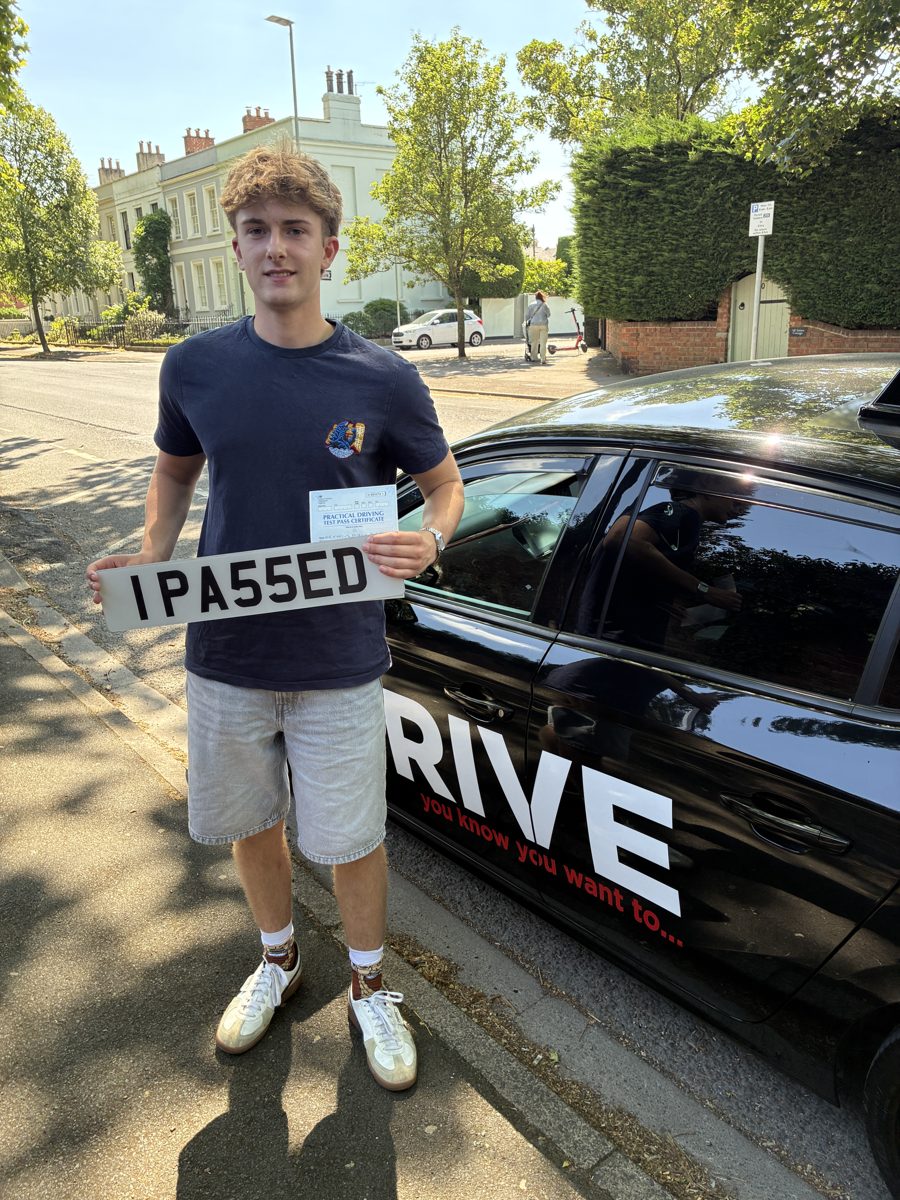 Marcus passing his driving test first time with MB Driving in Cheltenham
