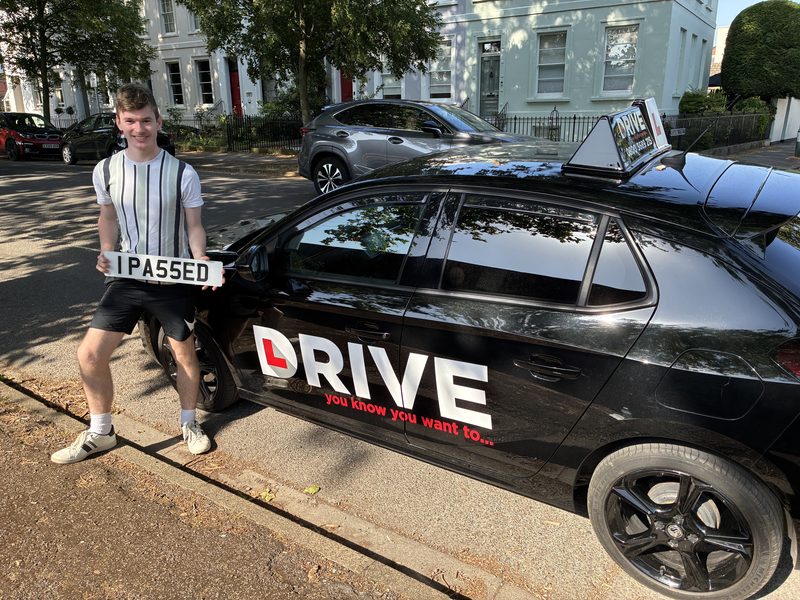 Russell passing his driving test first time with MB Driving in Cheltenham