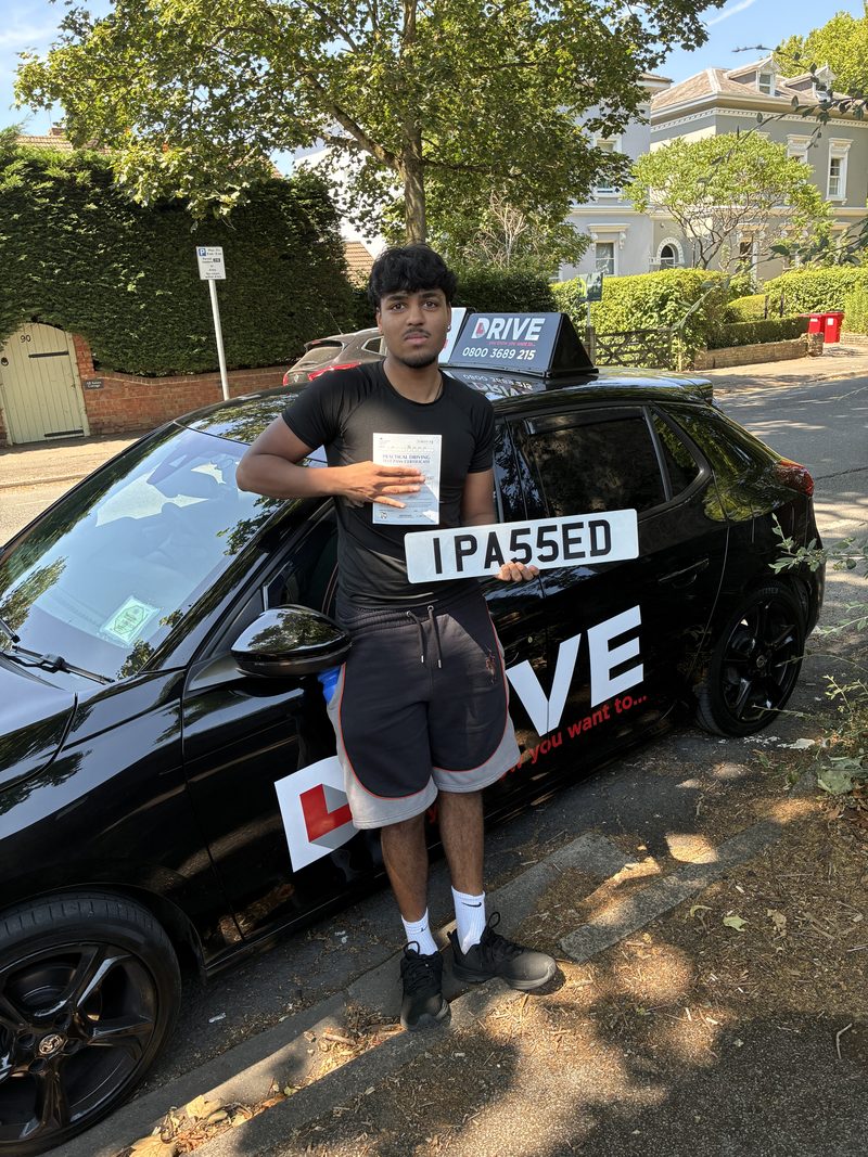 Rajinder passing his driving test first time with MB Driving in Cheltenham
